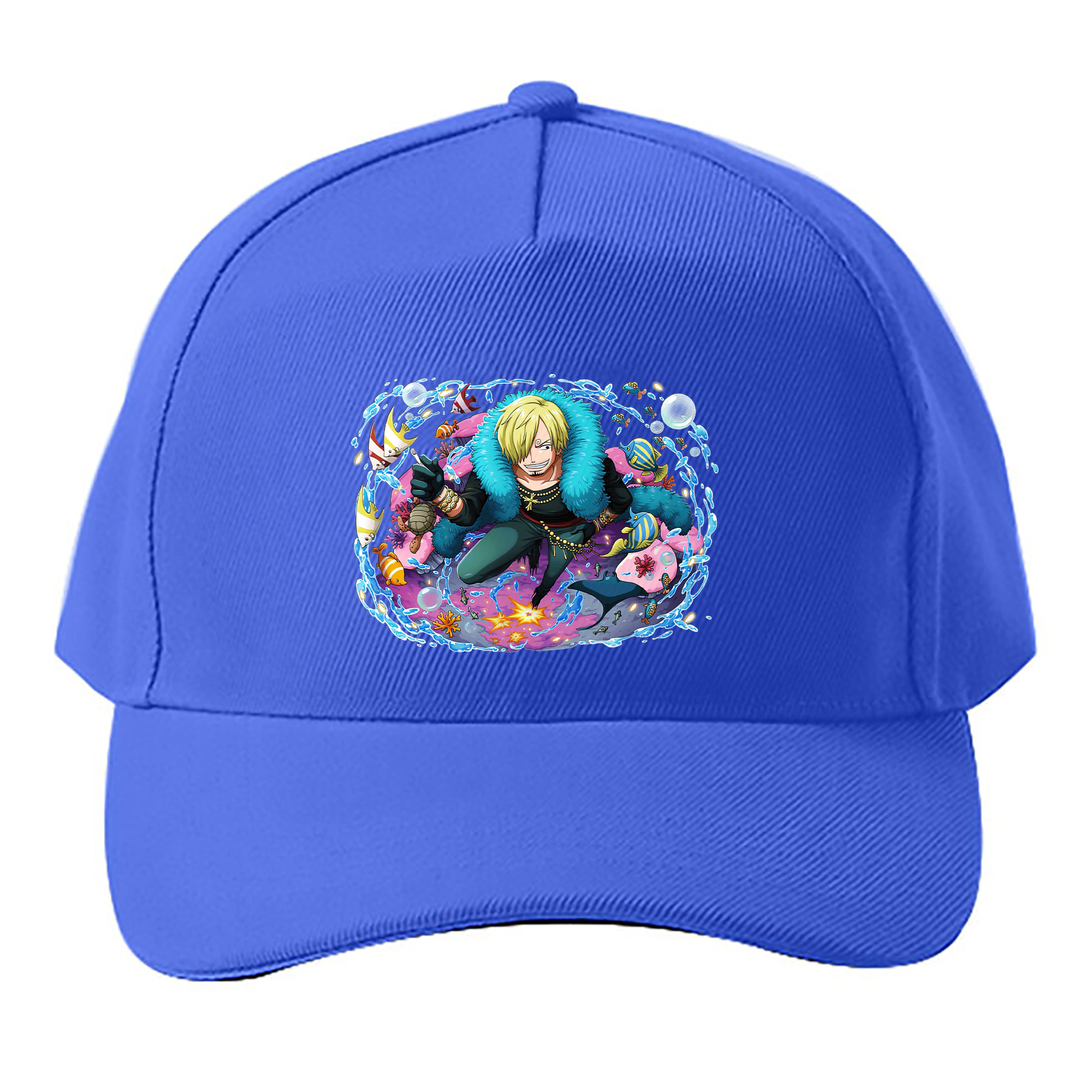 （画像用） ワンピース サンジ ONE PIECE Sanji ベースボールキャップ 綿100％ 男女兼用 帽子 スポーツ